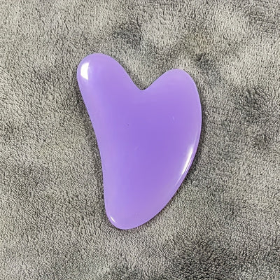 Heart-Shaped Gua Sha – Pastel Pink Facial & Body Massager
