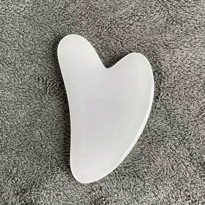 Heart-Shaped Gua Sha – Pastel Pink Facial & Body Massager