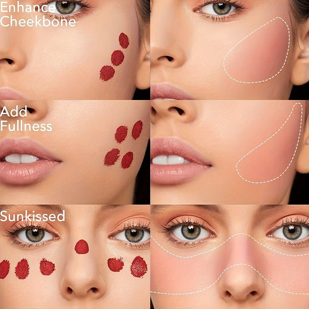 Blendable waterproof blush