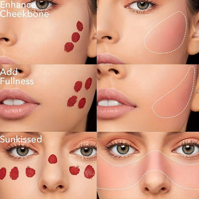 HANDAIYAN Velvet Liquid Blush Set – Waterproof, Natural Glow Makeup