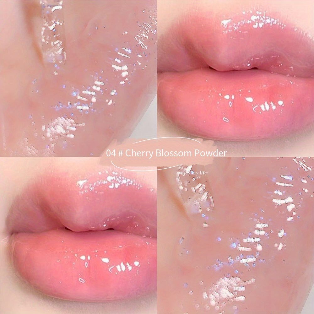 Lip gloss set with shiny finish