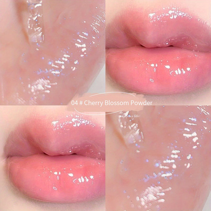 Lip gloss set with shiny finish
