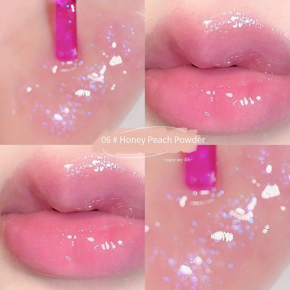 6-Color Lip Gloss Set – Moisturizing Dewy Shine & Nourishing Lip Care