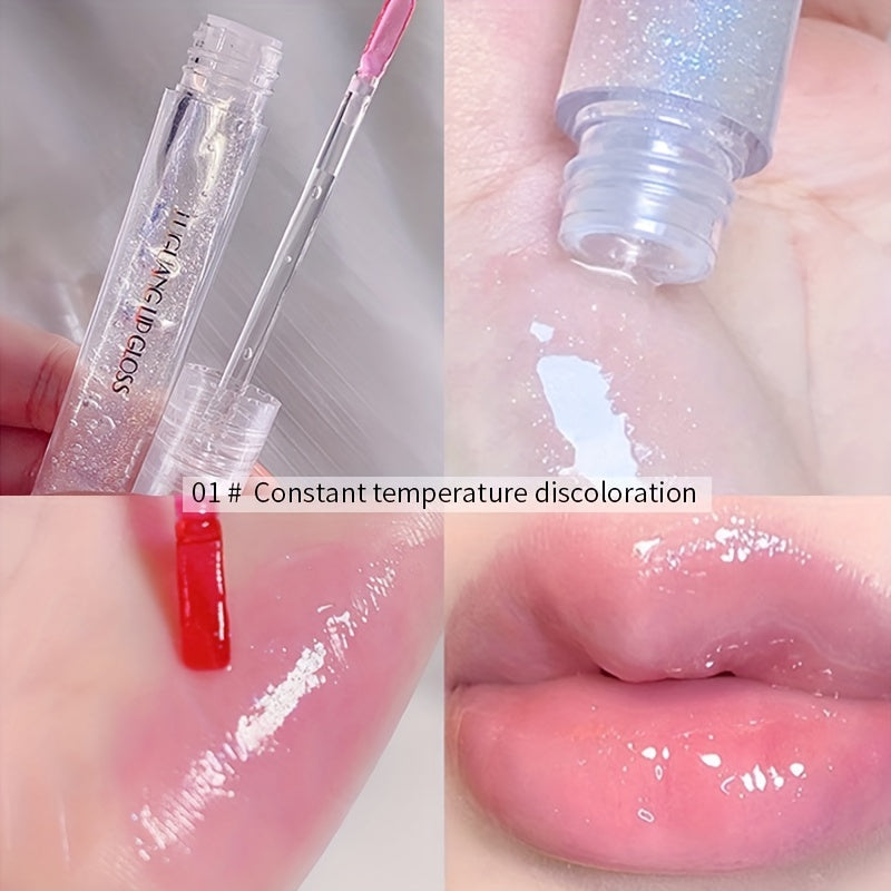 6-Color Lip Gloss Set – Moisturizing Dewy Shine & Nourishing Lip Care