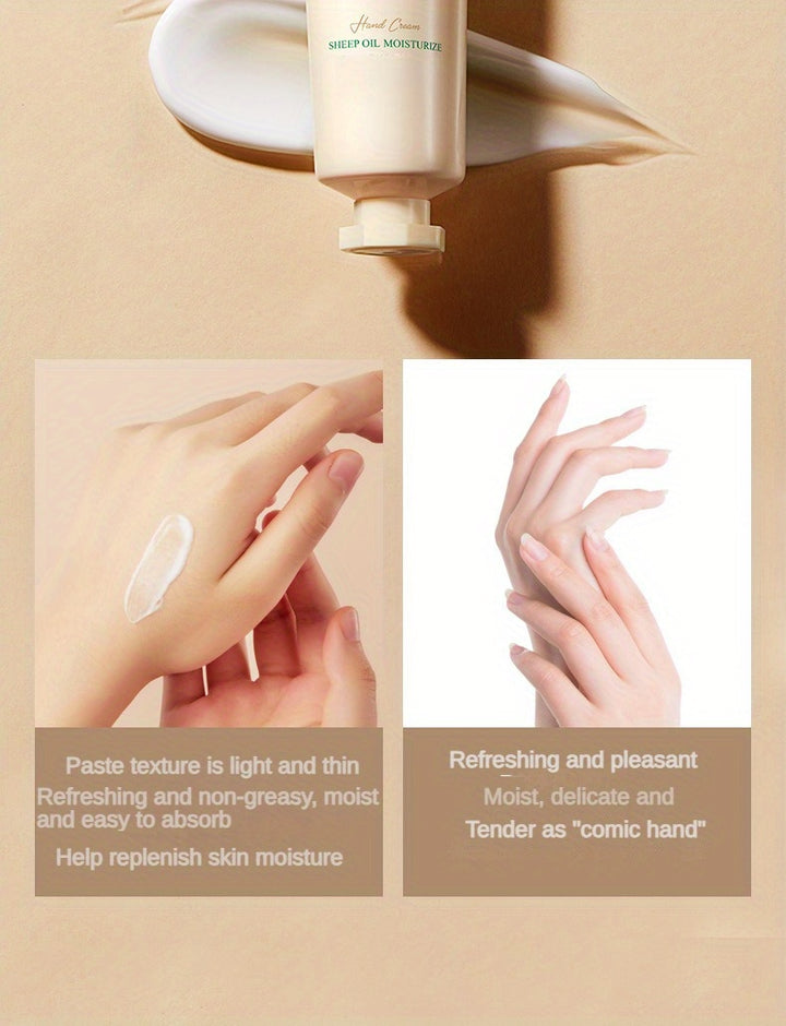 Non-sticky shea butter hand cream
