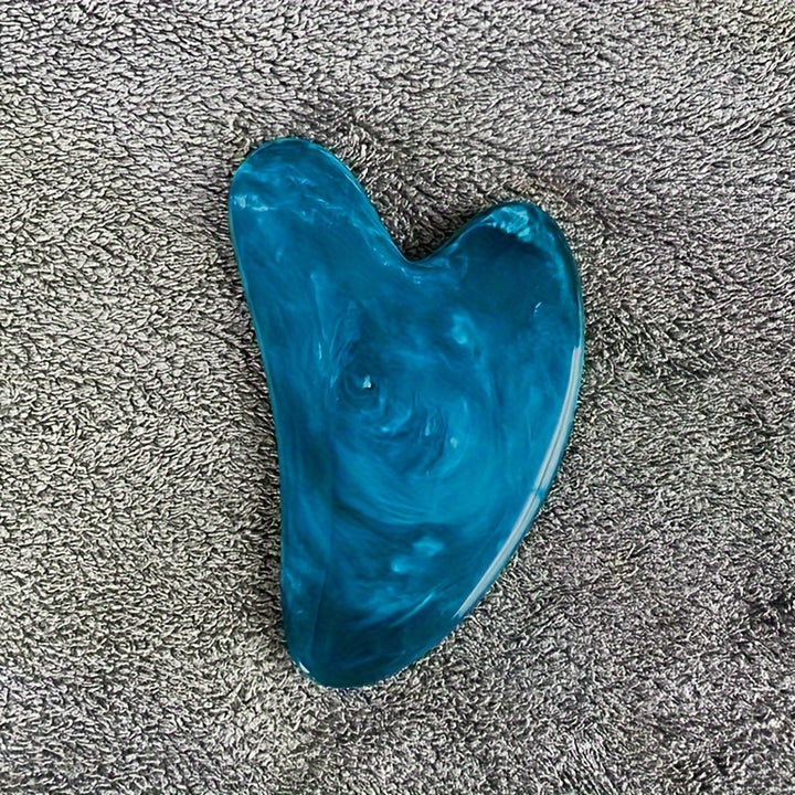 Heart-Shaped Gua Sha – Pastel Pink Facial &amp; Body Massager