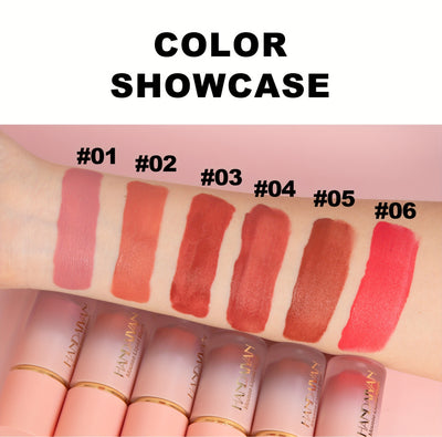 HANDAIYAN Velvet Liquid Blush Set – Waterproof, Natural Glow Makeup