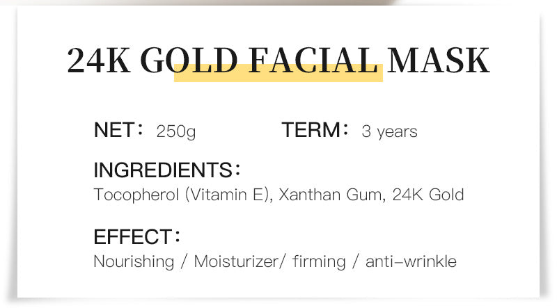 Firming and smoothing facial mask