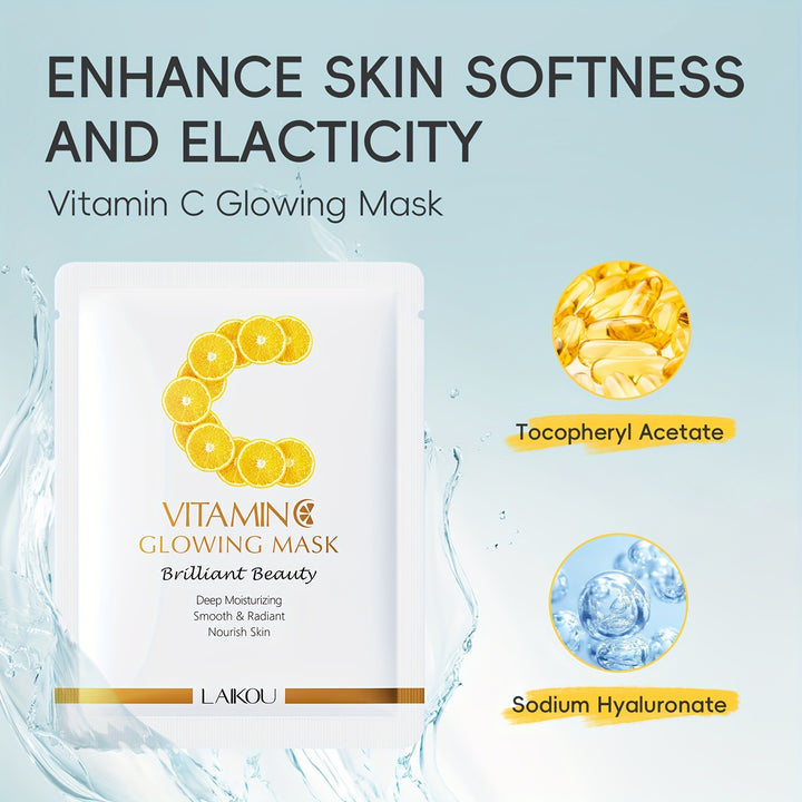 Moisturizing Vitamin C facial mask for glowing skin