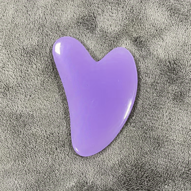 Heart-Shaped Gua Sha – Pastel Pink Facial & Body Massager