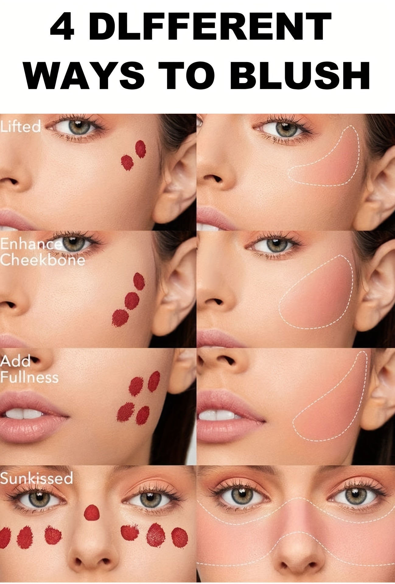 HANDAIYAN Velvet Liquid Blush Set – Waterproof, Natural Glow Makeup