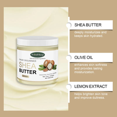 Natural Shea Butter Moisturizer – Deep Hydration for Dry Skin with shea butter, olive oil, and lemon extract.