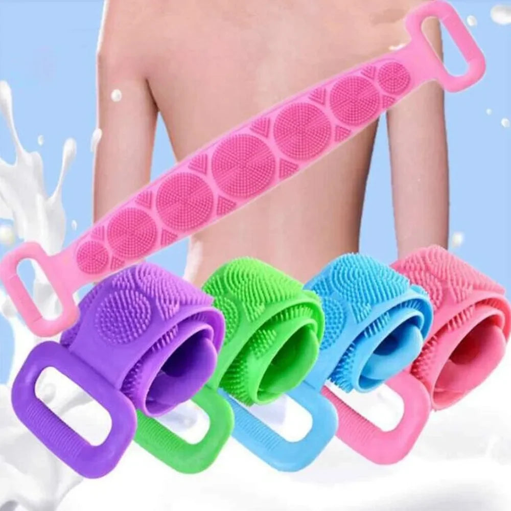 Hygienic silicone body scrubber that dries quickly and prevents mold