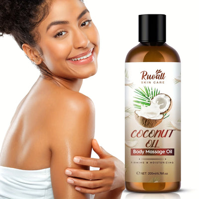 Coconut massage oil bottle