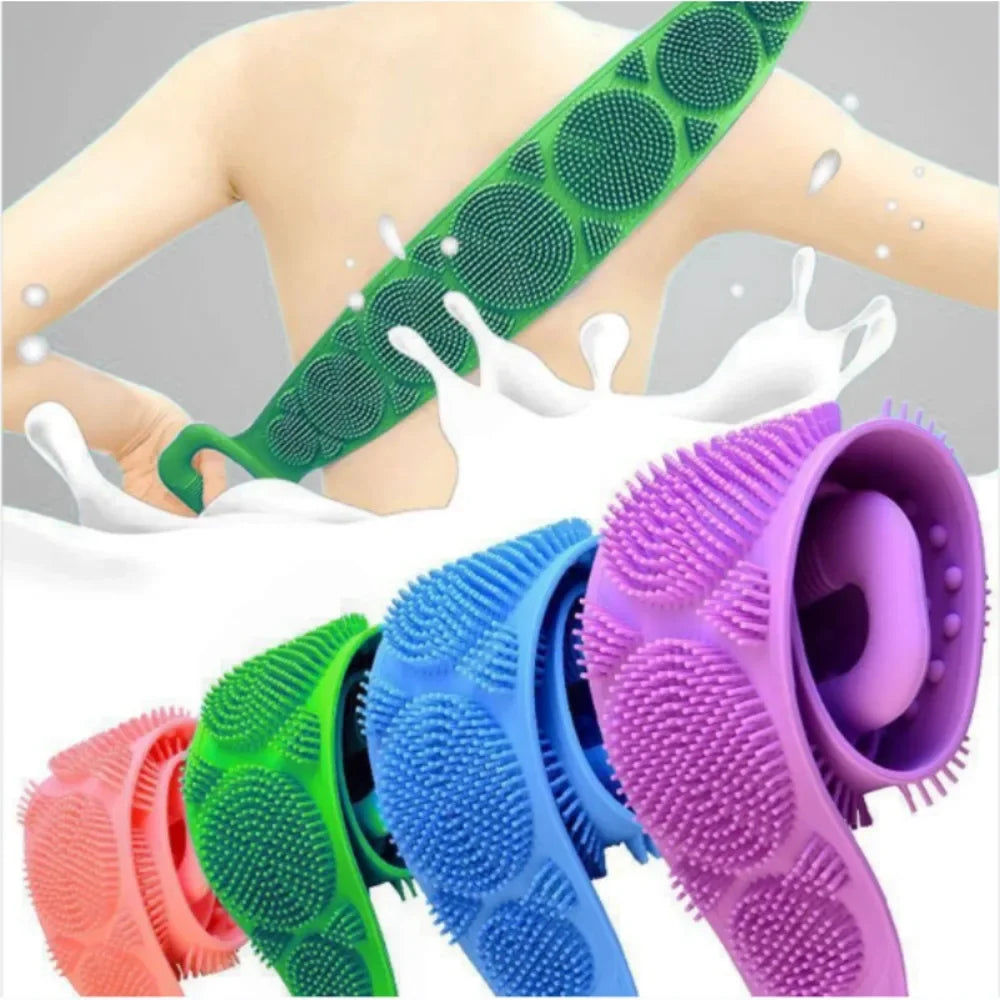 Silicone Body Scrubber – Exfoliating Back & Body Shower Brush