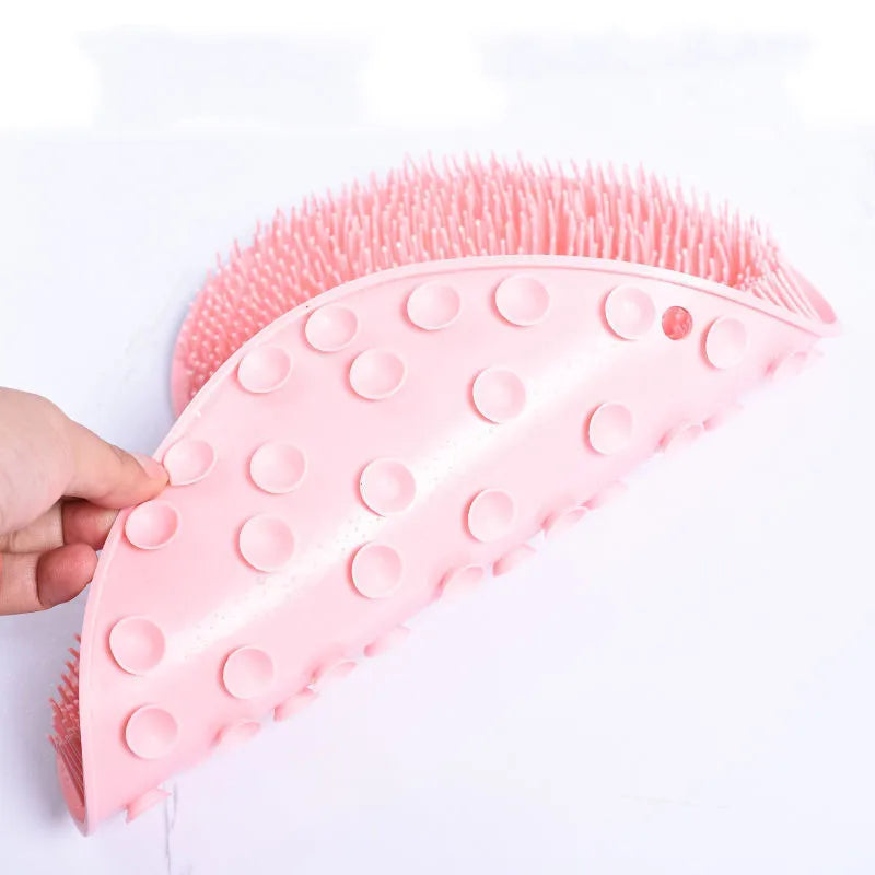Gentle exfoliating bristles on Tooletries silicone back scrubber