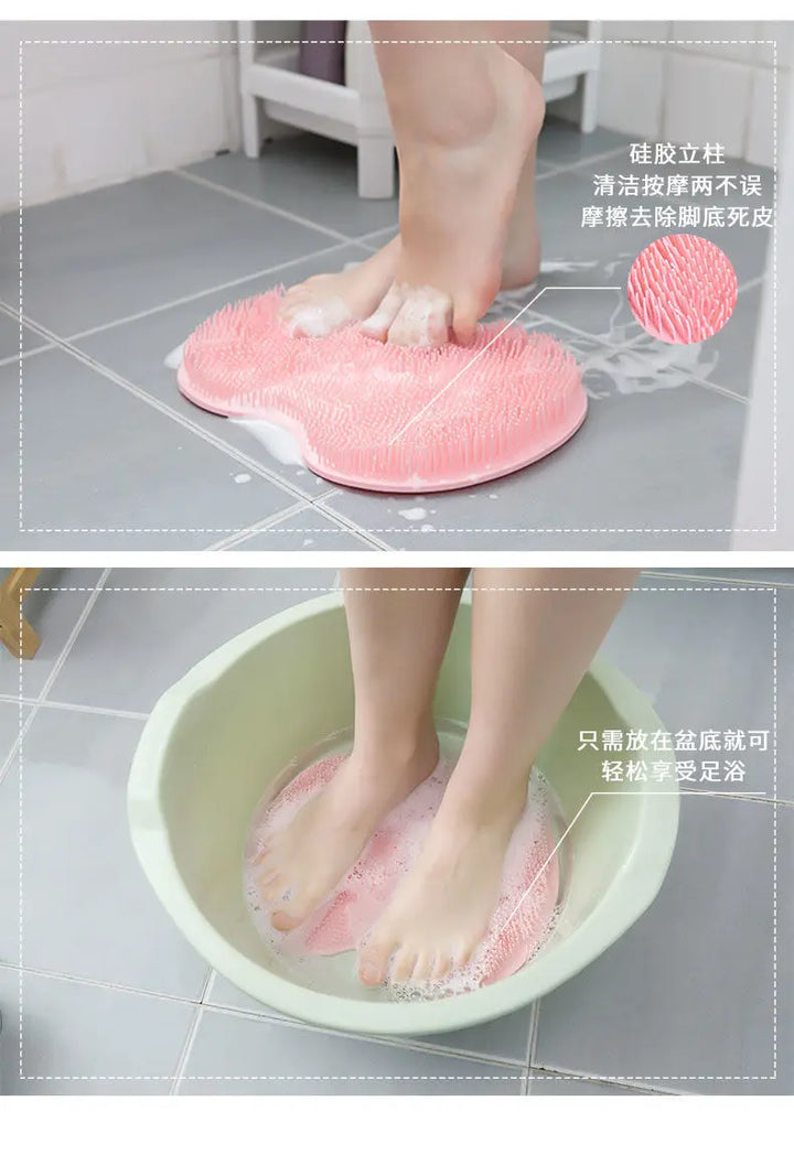 Tooletries Silicone Back Scrubber - Exfoliating Shower Brush