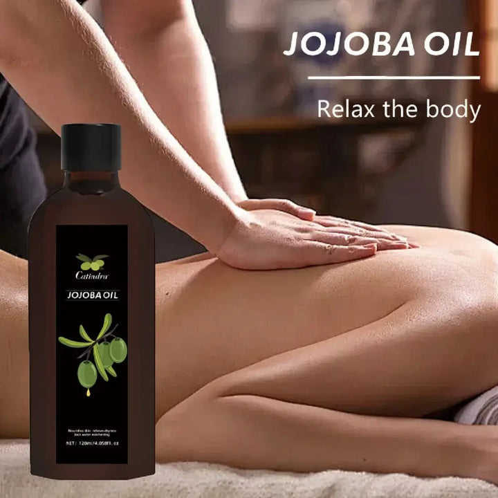 Skin-firming jojoba body oil product photo