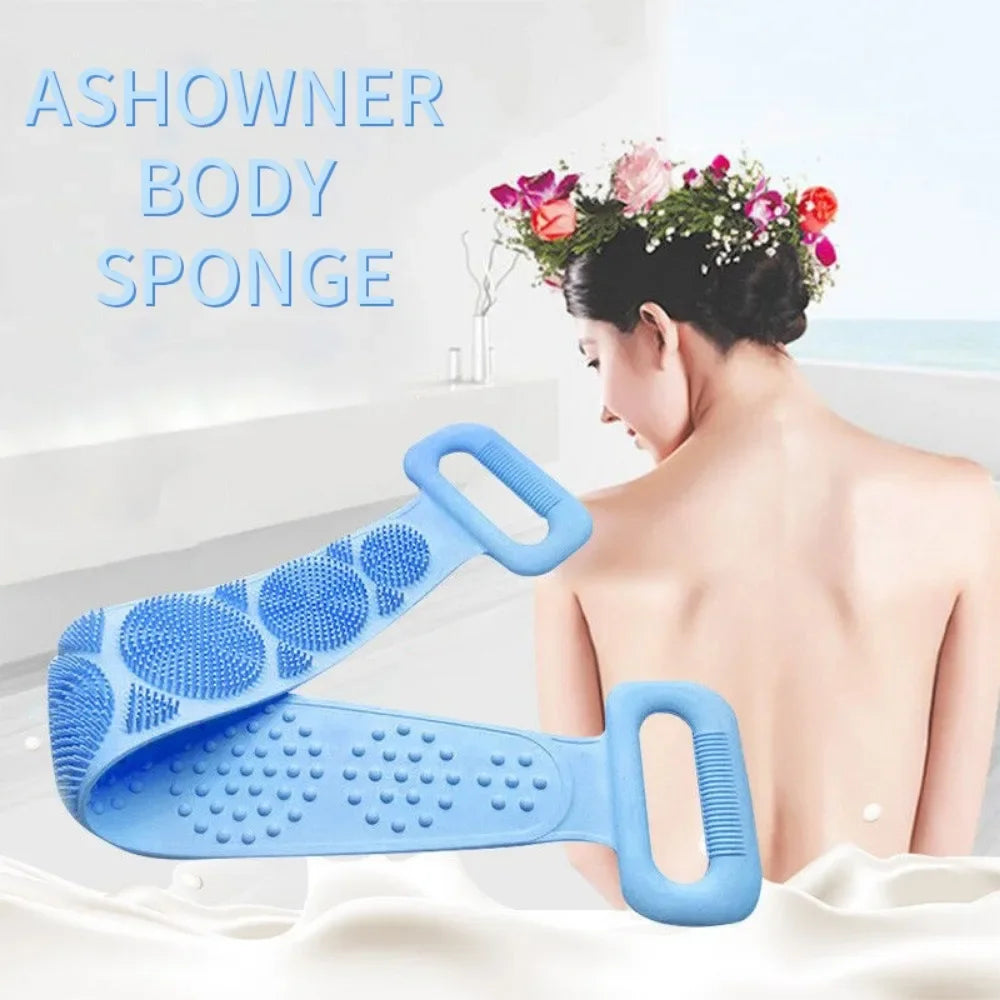 Silicone Body Scrubber – Exfoliating Back & Body Shower Brush