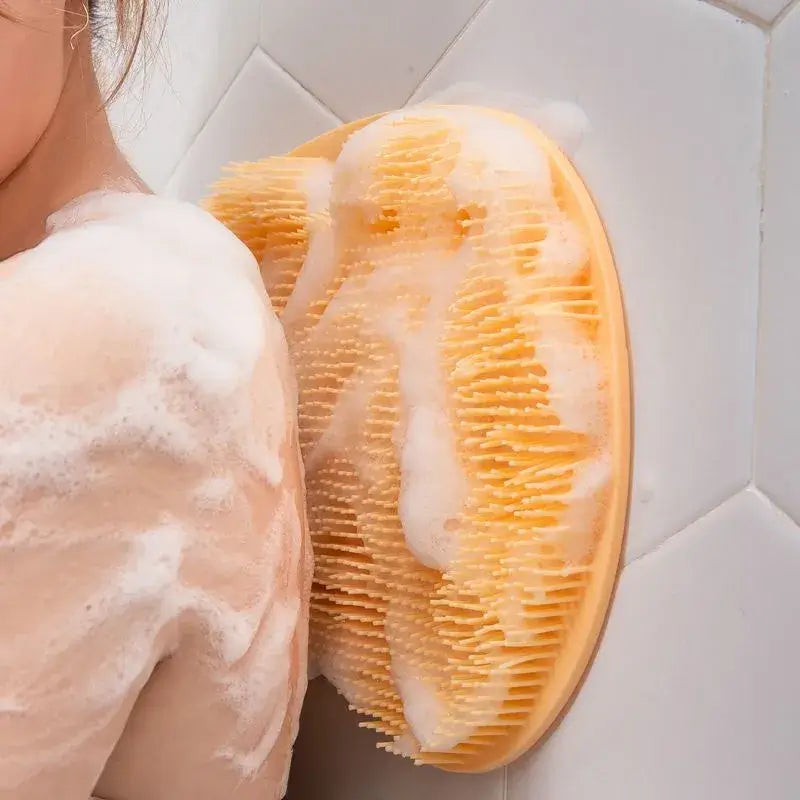Durable 100% silicone back scrubber designed for deep cleansing