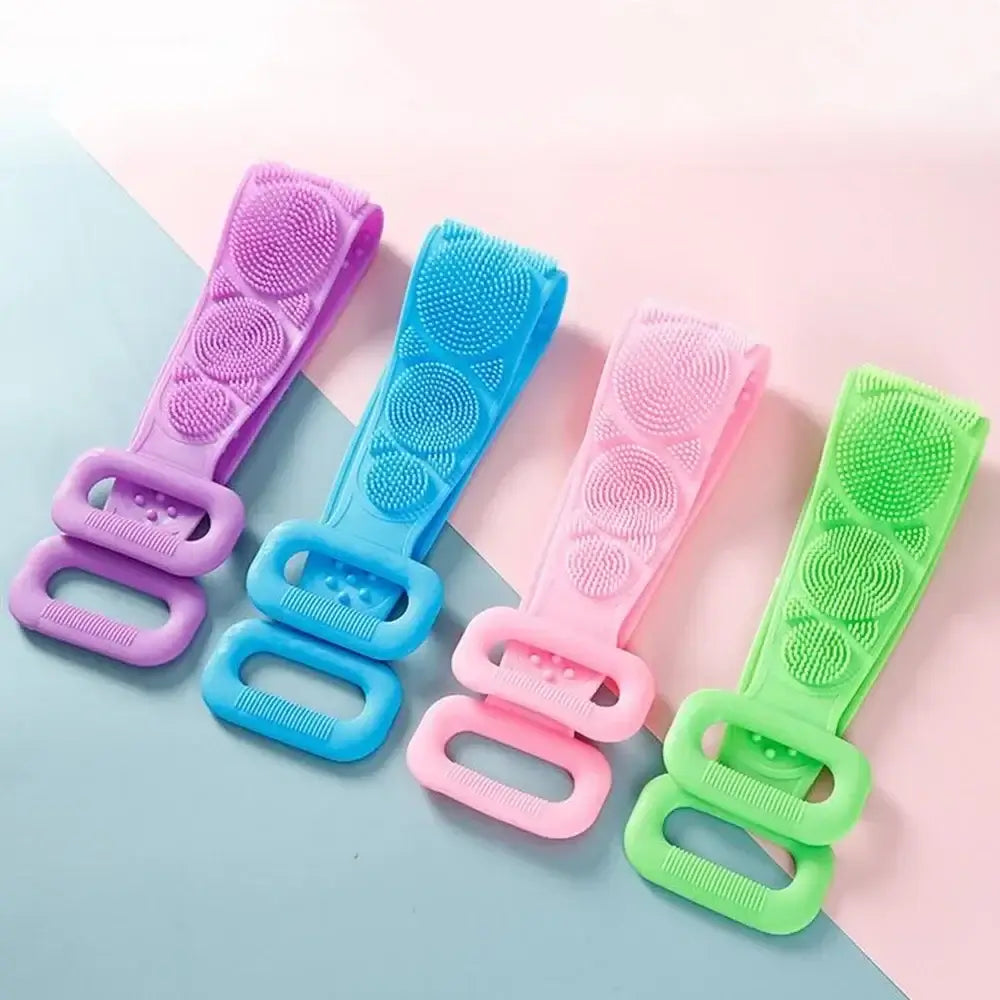 Silicone body scrubber suitable for use with body wash and scrubs
