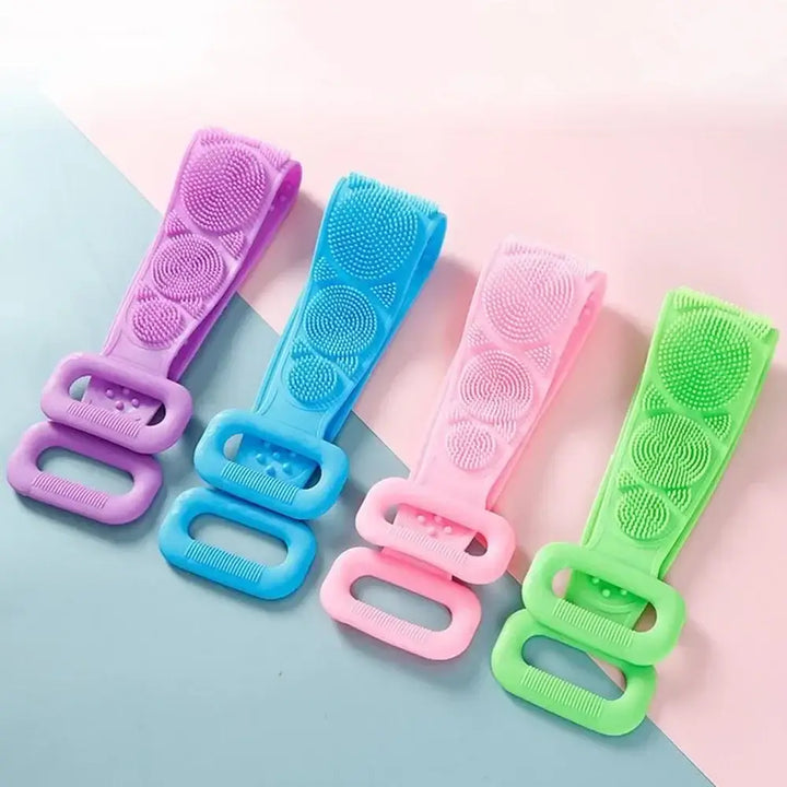 Silicone body scrubber suitable for use with body wash and scrubs