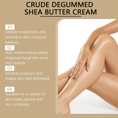 Natural Shea Butter Moisturizer – Deep Hydration for Dry Skin with benefits of smoothing and refreshing skin.