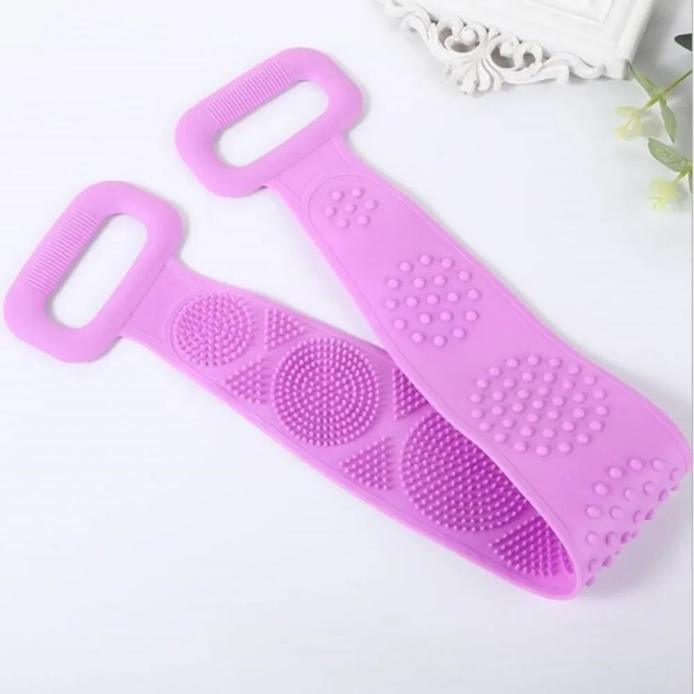 Eco-friendly silicone scrubber for a sustainable shower routine