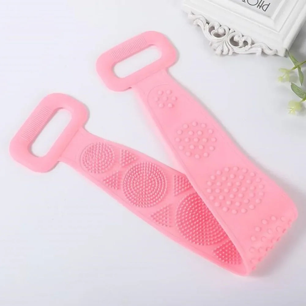 Vegan and cruelty-free silicone body scrubber for ethical skincare