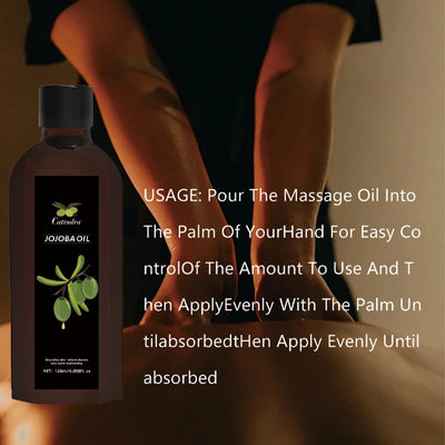 Luxurious jojoba body oil packaging