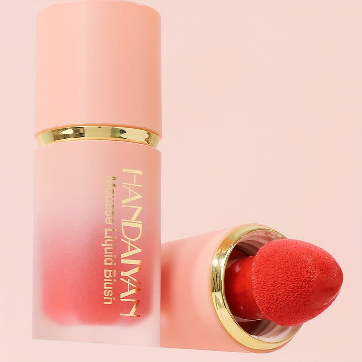 Velvet blush for natural look