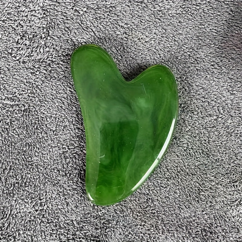 Gua sha heart-shaped massage tool
