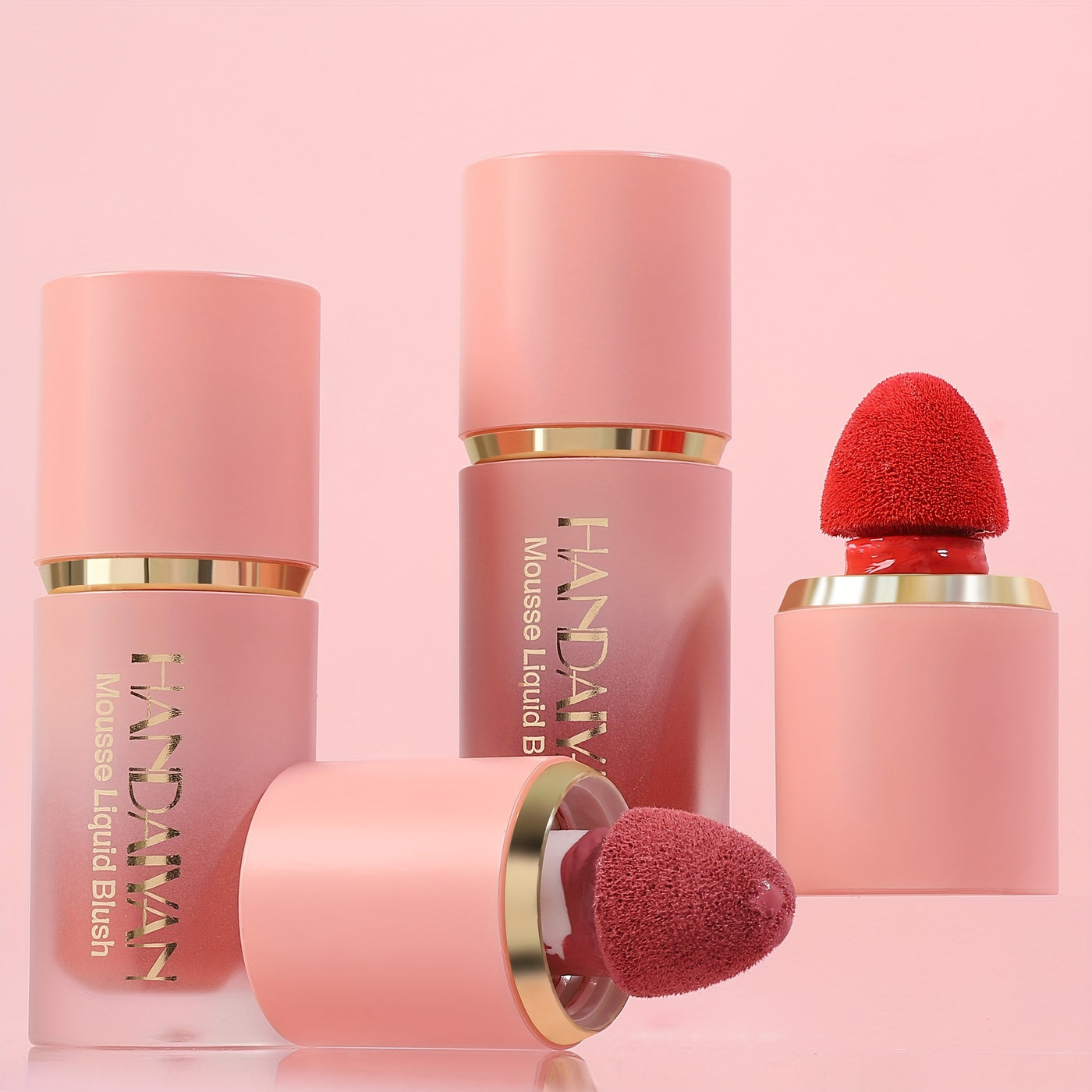 HANDAIYAN Velvet Liquid Blush Set – Waterproof, Natural Glow Makeup