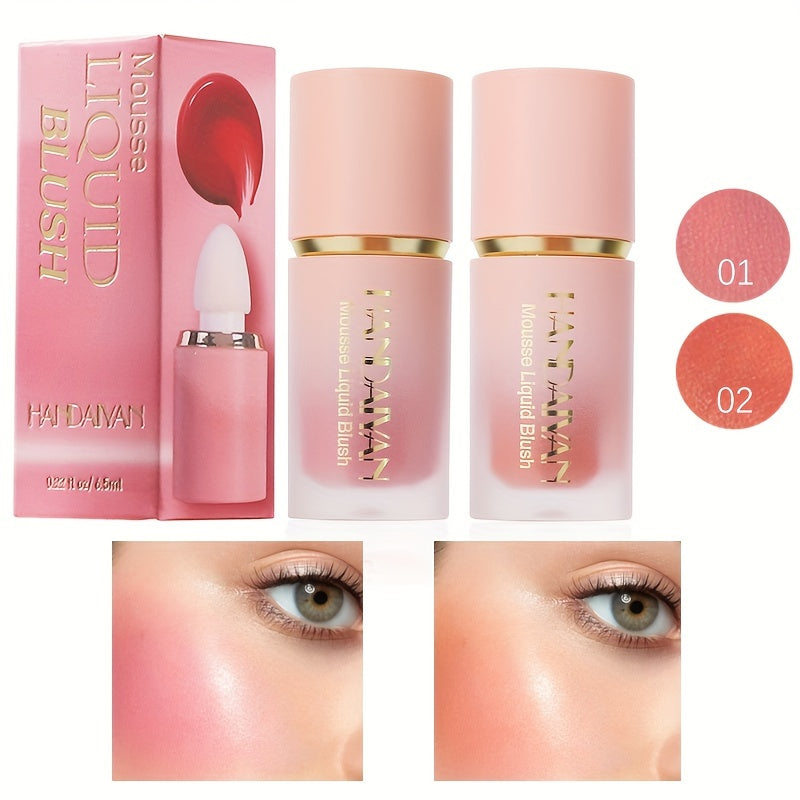 Velvet Liquid Blush Set – Waterproof Natural Glow Makeup by HANDAIYAN